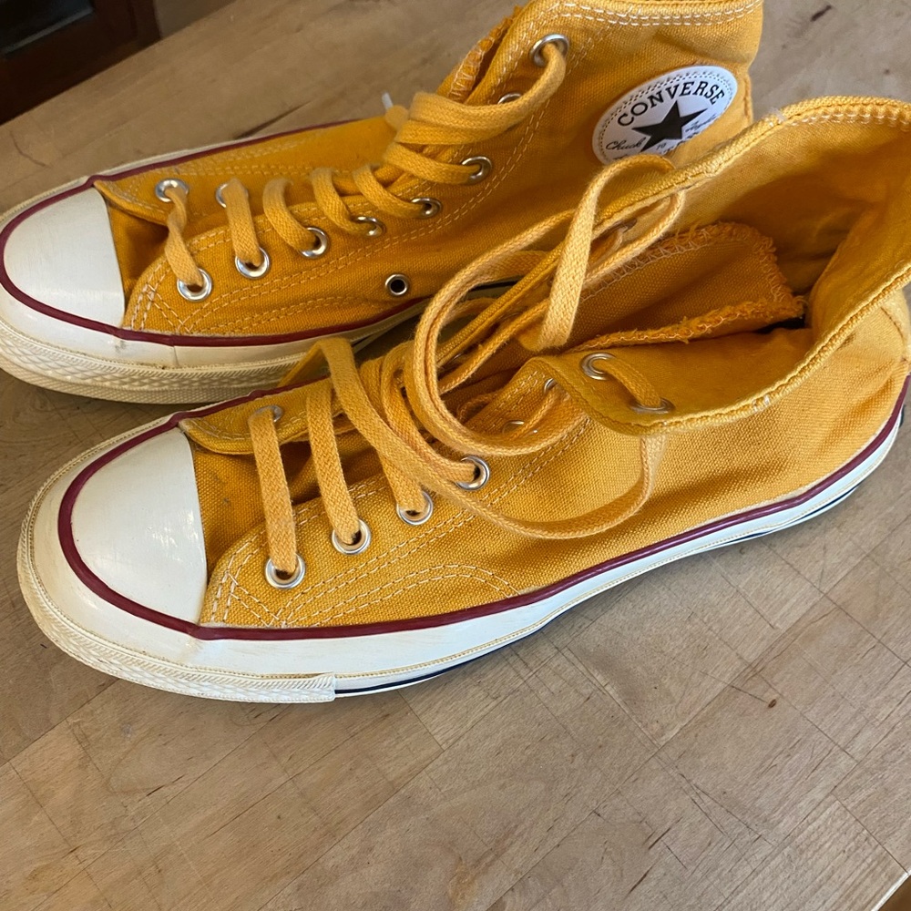 Converse Chuck Taylor High Top Sneakers - Marigold Yellow